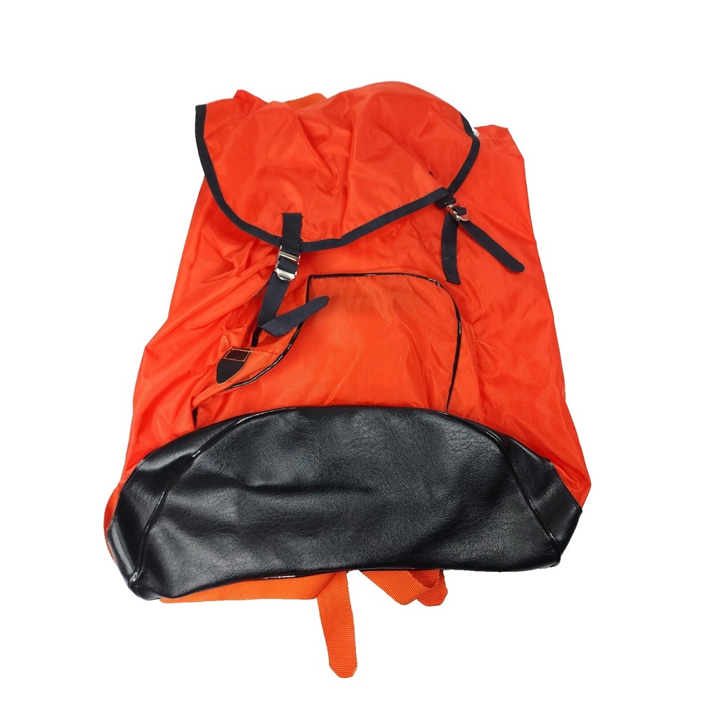 VTG 70s Olympic Trails‎ Nylon Rucksack No. 154 Japan Orange Backpack